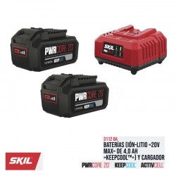 CARGADOR+2 BATERIAS 20V 4.Ah 3112BA SKIL