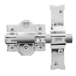 CERROJO 301 R 80mm NIQUEL