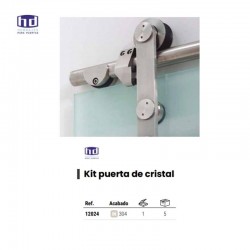 12024 SISTEMA CORREDERA CRISTAL INOX