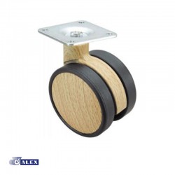 RUEDA GIRATORIA 40KG MADERA HAYA 1-0626