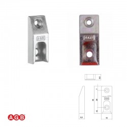W01695 05 02 SOPORTE BULON A12 PLATA