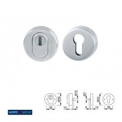 BOCALLAVE SEGURIDAD E42ZNSB-ZA/42HS F69 INOX MATE HOPPE