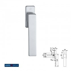 MANILLA VENTANA TOULON 0737FL/U34FL F1 PLATA HOPPE