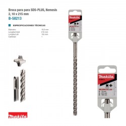 BROCA SDS 10x150X210mm NEMESIS MAKITA