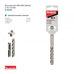 BROCA SDS 10x50x115mm NEMESIS MAKITA