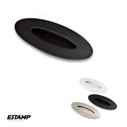 TIRADOR EMBUTIR OVAL 3780-032 NEG MAT