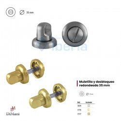MULETILLA+DESBLOQUEO Ø35 NIQUEL SAT 4029