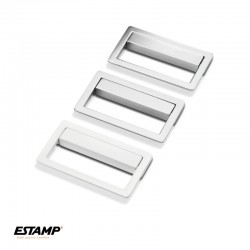 TIRADOR 3281 002 90X64mm BLANCO BRILLO