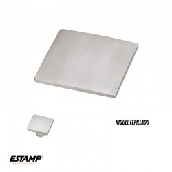 POMO 32X32mm NIQUEL CEPILLADO 8103-038