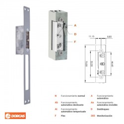 ABREPUERTAS 45 ADF M GRIS 8-12V