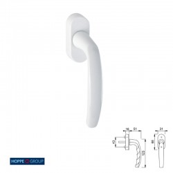 MANILLA VENTANA 0530 US952 32-42 F9016 BLANCO HOPPE