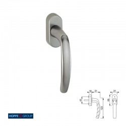 MANILLA VENTANA 0530 US952 32-42 F9 INOX HOPPE