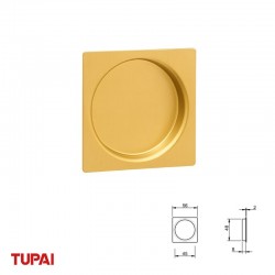 CAZOLETA CUAD 4127-158 56x56mm ORO TUPAI
