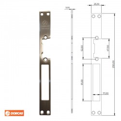 ARMADURA ABREPUERTAS M INOX