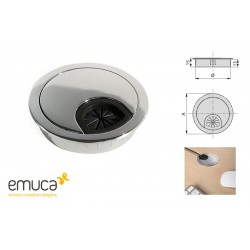 PASACABLES CROMO Ø60mm 5006711 EMUCA