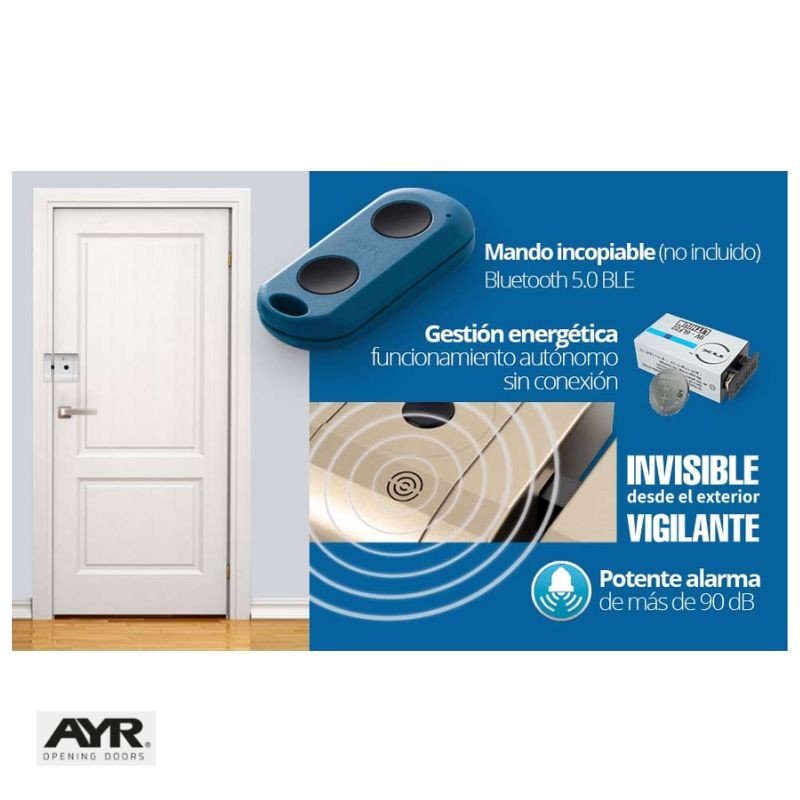 CERROJO INTELIGENTE 504 INT-LOCK NIQUEL MATE (2 mandos) AYR