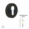 BOCALLAVE JGO 4274 Ø50 ZAMAK NEGRO