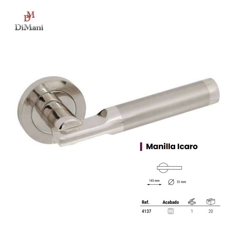 MANILLA JGO ICARO C/R02 ALUM BICOLOR 4137