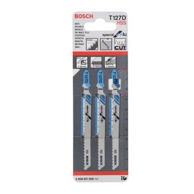 HOJAS SIERRA CALAR T127 D ALUMINI  3 UdS