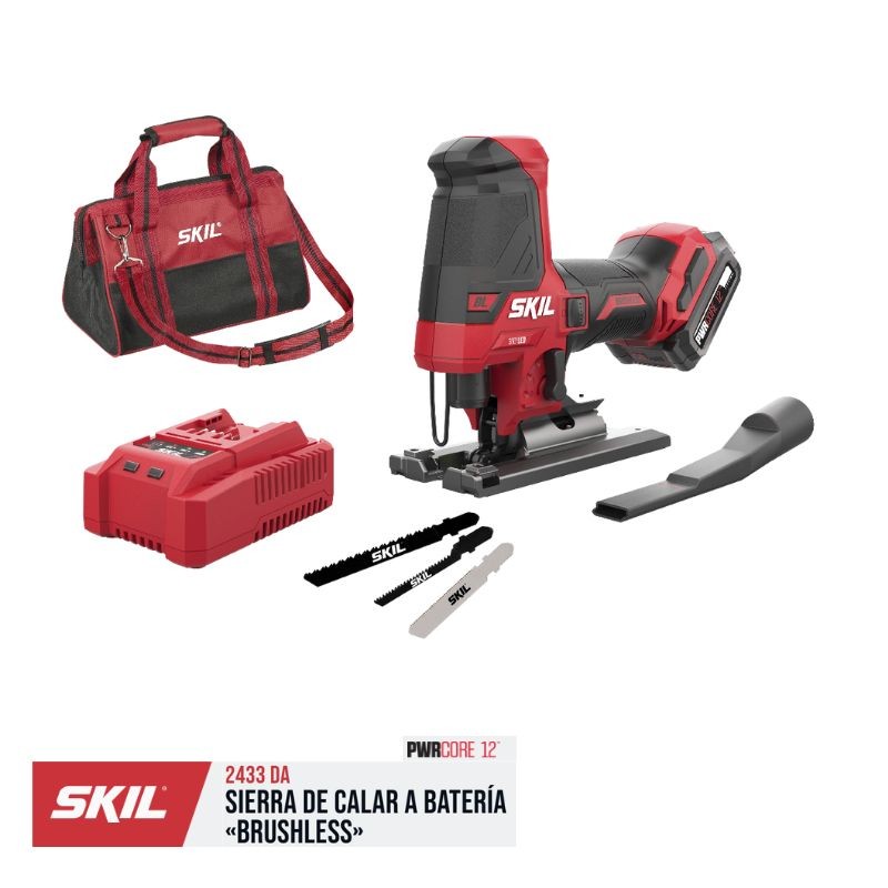 SIERRA CALAR C/BAT 12V 2Ah 2433DA SKIL