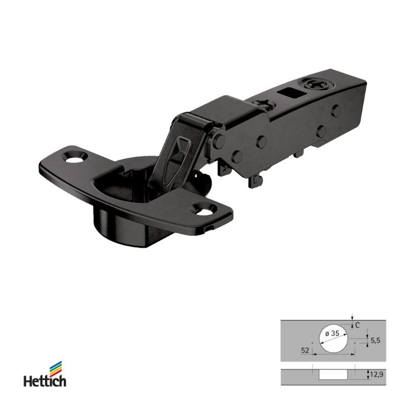BIS SENSYS 8645I TH52 ACOD BLACK 9091739 HETTICH