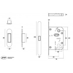 PICAPORTE MAGNETICO IN.20.876.50 BLANCO