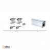 GUIA + ACCESORIOS SF-E75 KIT 2mt ALU NAT