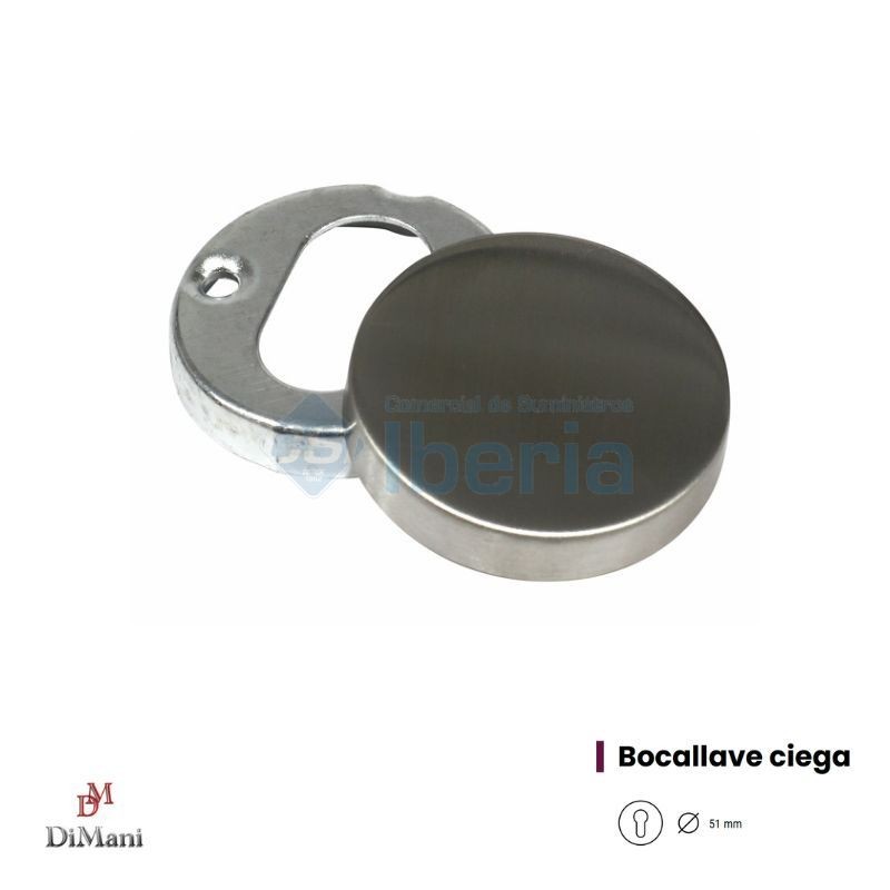 ESCUDO CIEGO BOCALLAVE 5088 REDONDO INOX