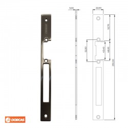 ARMADURA ABREPUERTAS L INOX