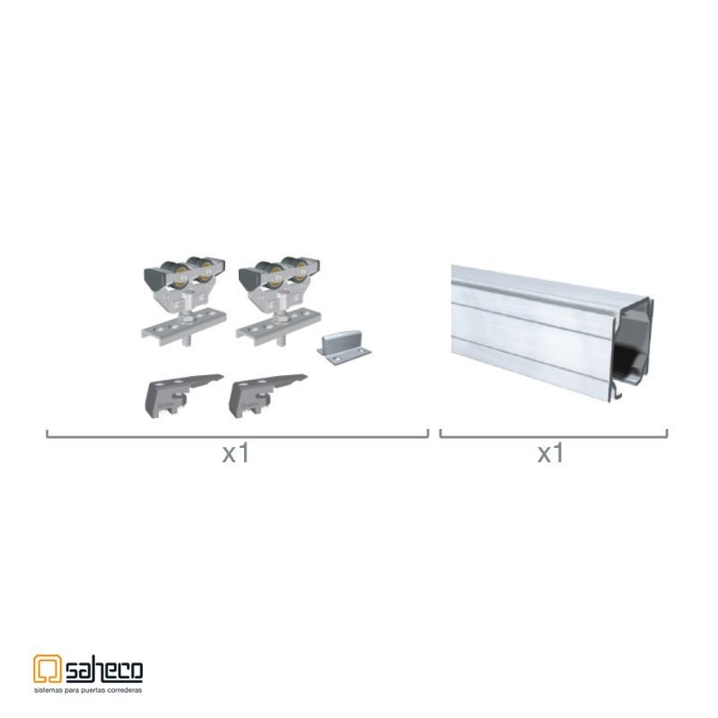 GUIA + ACCESORIOS SF-E75 KIT 2mt ALU NAT
