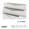 TIRADOR 240/160 mm CROMO MATE 6782-800