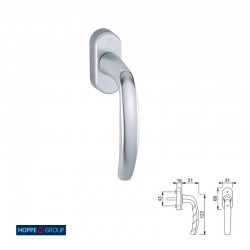 MANILLA VENTANA ATLANTA 0530/US952 32-42 F1 PLATA HOPPE