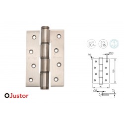 BISAGRA MUELLE 53 SA 120mm 2 Und INOX