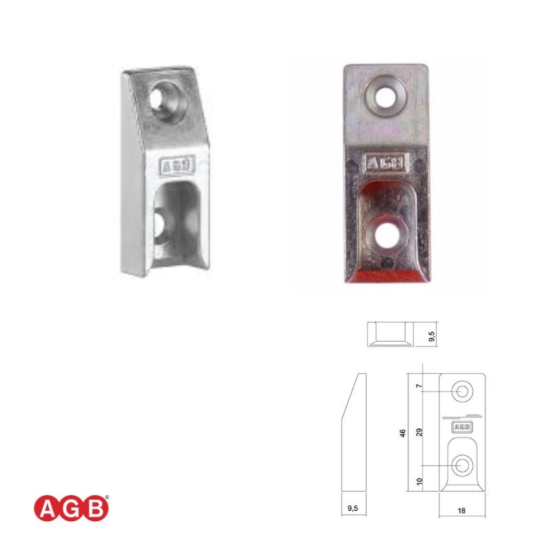 W01695 05 02 SOPORTE BULON A12 PLATA