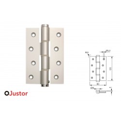 BISAGRA MUELLE SA 120mm 2Ud PLATA JUSTOR