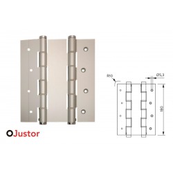 BISAGRA MUELLE DA 180mm 2Ud PLATA JUSTOR