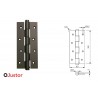 BISAGRA MUELLE SA 180mm 2Ud NEGRO JUSTOR