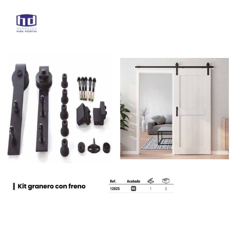 12025 SISTEMA CORREDERO NEGRO