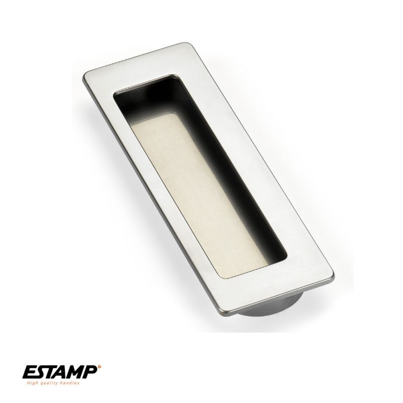 TIRADOR EMBUTIR 3701 038 145X50mm NIQUEL CEPILLADO