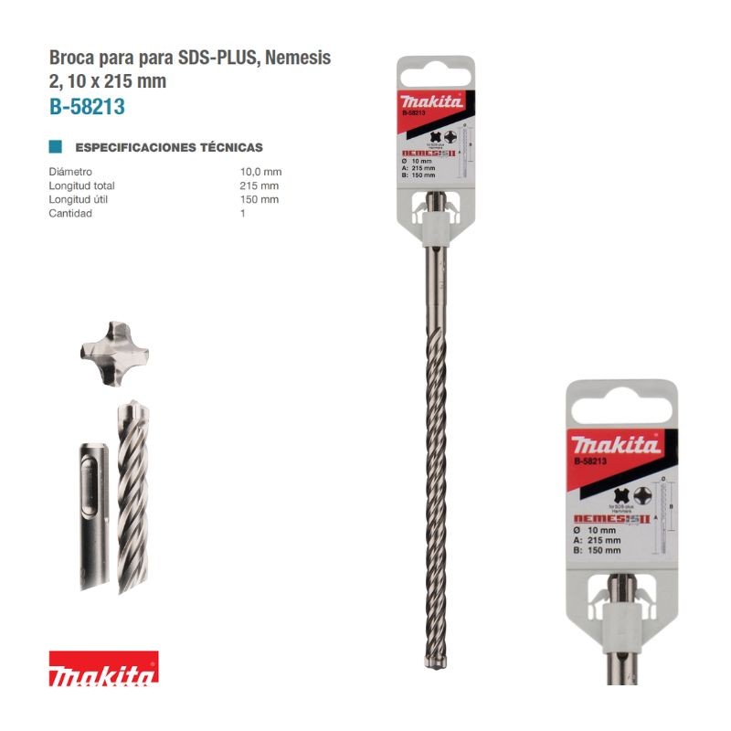 BROCA SDS 10x150X210mm NEMESIS MAKITA