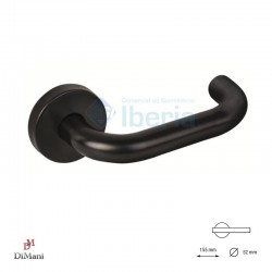 MANILLA JGO 5231 C/ROS U INOX NEGRA