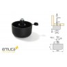 PATA NIVELADOR INT D48x27 NEGRO EMUCA