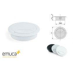 PASACABLES BLANCO Ø60mm 5123815 EMUCA