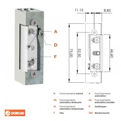 ABREPUERTAS ADF 45 L GRIS