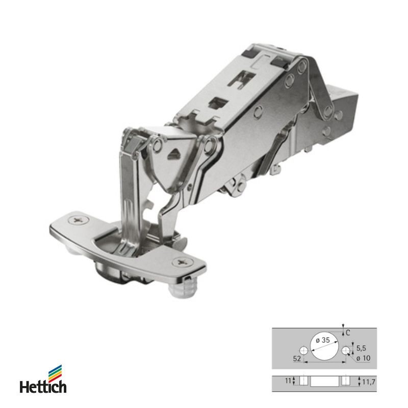 BISAGRA SENSY 8657 165º TH53 MD 9099601 HETTICH