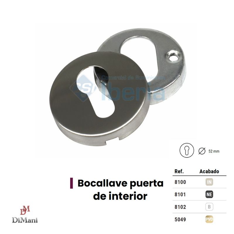 BOCALLAVE JGO 8100 C/ROSETA Ø50 INOX