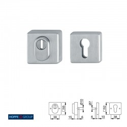 BOCALLAVE SEGURIDAD E52ZNSB-ZA/52HS F69 INOX MATE HOPPE