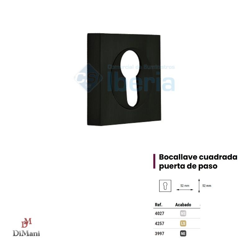 BOCALLAVE JGO 3997 C/ROS CUA ZAMAK NEGRO