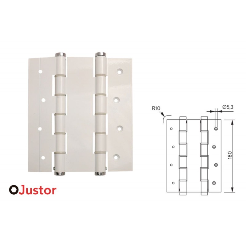 BISAGRA MUELLE 59 DA 180mm 2 Uds BLANCO