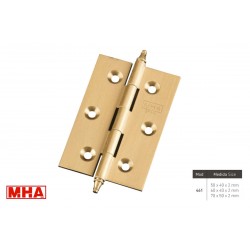 BISAGRA 461 C/RTE. 70x50mm LATON MATE